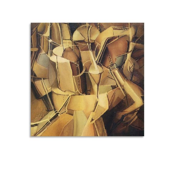 Marcel Duchamp Print Painting Marcel Duchamp Print Painting Transition of Virgin Into A Bride Posters Art Print Wall Photo Paint Poster Hanging Picture Family Bedroom Decor Gift 12x12inch(30x30cm)