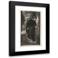 thumbnail image 1 of Marcel Roux 15x24 Black Modern Framed Museum Art Print Titled - Clawed in Black, Leaning Against Wall, 1 of 5
