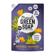 Marcel's Green Soap - Universal Washing Liquid Refill Amber & Ylang Ylang - White and coloured laundry - Vegan - Packaging recyclable - 23 washes - 1L