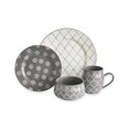 thumbnail image 1 of Marcela 16 Piece Dinnerware Set, Grey, 1 of 7
