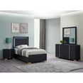 thumbnail image 1 of Marceline 5-piece Queen Bedroom Set with LED Headboard Black, 1 of 6