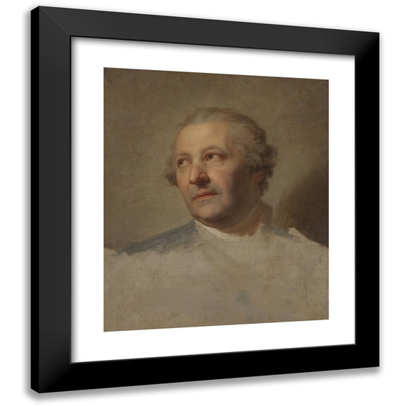 Marcello Bacciarelli 15x17 Black Modern Framed Museum Art Print Titled - Portrait of Ismal Mean (1688-1764) (1755-60)