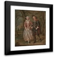 thumbnail image 1 of Marcellus Laroon the Younger 15x18 Black Modern Framed Museum Art Print Titled - Lovers in a Park (ca. 1745), 1 of 5
