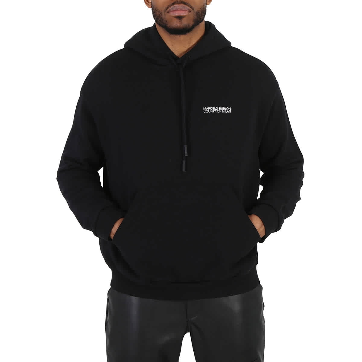 Marcelo Burlon County Of Milan Cross-Motif Hoodie, Size Small