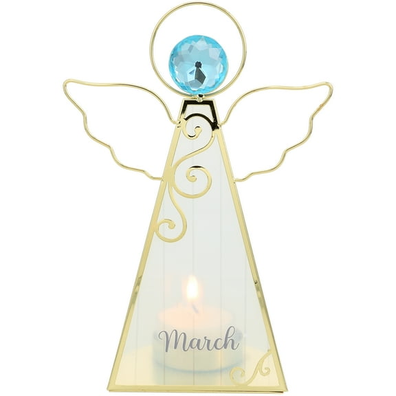 Pavilion Gift Company - March - 6.5" Monthly Angel Tea Light Holder