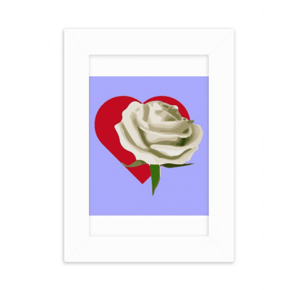 March Classic White Valentines Day Desktop Photo Frame Picture Display Decoration Art Painting