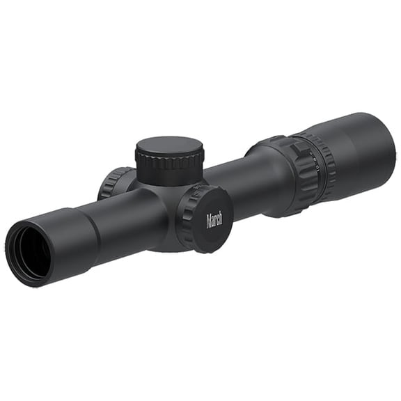 March Compact 1-10x24mm SFP Riflescope, MTR-3 Reticle, 1/4 MOA, 6-Level Illumination, 30mm Tube, Sporting & Hunting (D10V24I-MTR-3)