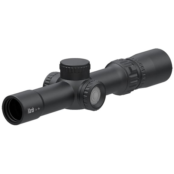 March Compact 1-4x24mm SFP Riflescope, FD-1 Reticle, 6-Level Illumination, 0.1MIL Adjustment, Removable Throw Lever (D4V24IML-FD-1)