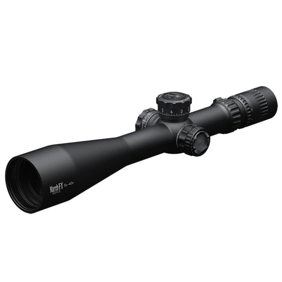 March FX Sporting Gen II 5-40x56mm Riflescope, FMA-1 Reticle, 1/8 MOA, Illuminated FFP, Lockable Turrets, Fast Focus Eyepiece (D40V56FIMA8-G2)