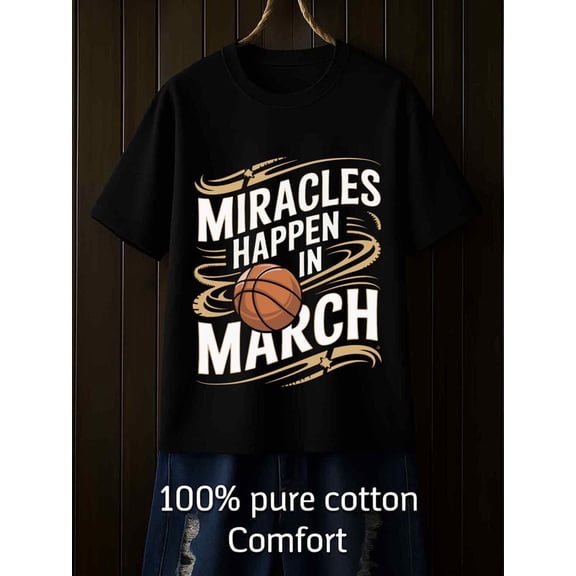 March Madness men Exercise 180G 100% Cotton black Dumbbell Running Basic Unisex Shirt Cotton tshirts Unique Design Unisex Shirt Crewneck tshirts Basic Unisex Shirt Cotton tshirts