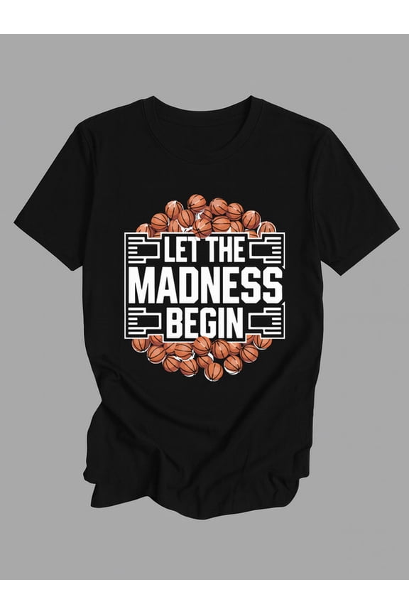 March Madness for men Exercise 180G 100% Cotton black Dumbbell Running Trendy Unisex Shirt Cotton tshirts Fashion Unisex Shirt Graphic tshirts Original Unisex Shirt Graphic tshirts