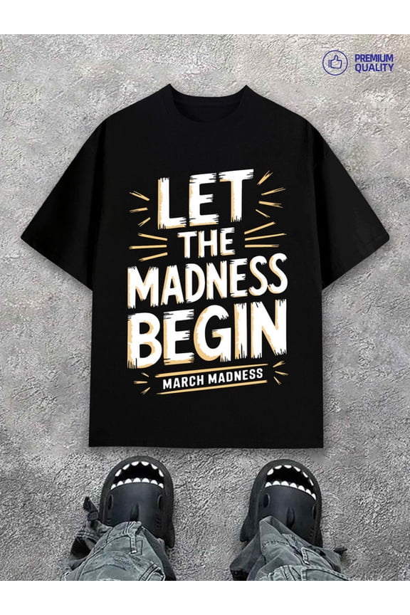 March Madness men Exercise 180G 100% Cotton black basketball Running Original Unisex Shirt Printed tshirts Classic Unisex Shirt Short Sleeve tshirts