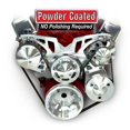 thumbnail image 1 of March Performance 21250 Track Pulley Set Alternator Air Conditioner with Power Steering for Big Block Chevy Style, 1 of 1