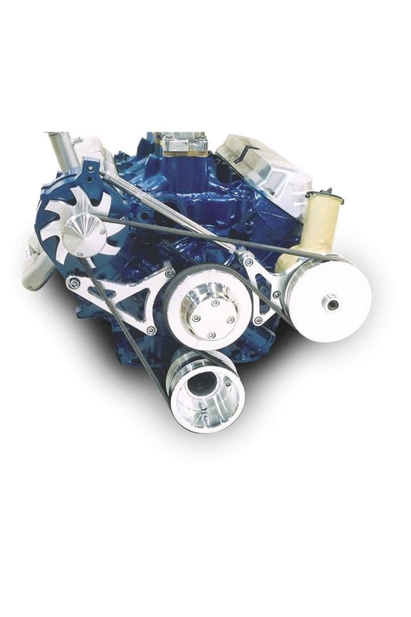 30035 Plastic Canister Power Steering Bracket Kit for 1979-1980 Ford B-100, Clear Powder Coated