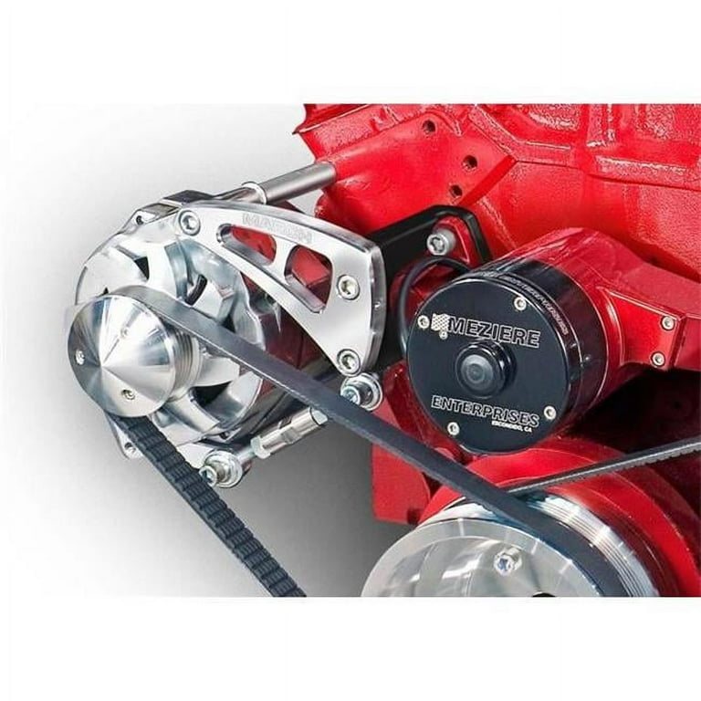 March Performance Power Steering Bracket SBC Chrome March Performance Power Steering Bracket SBC Chrome