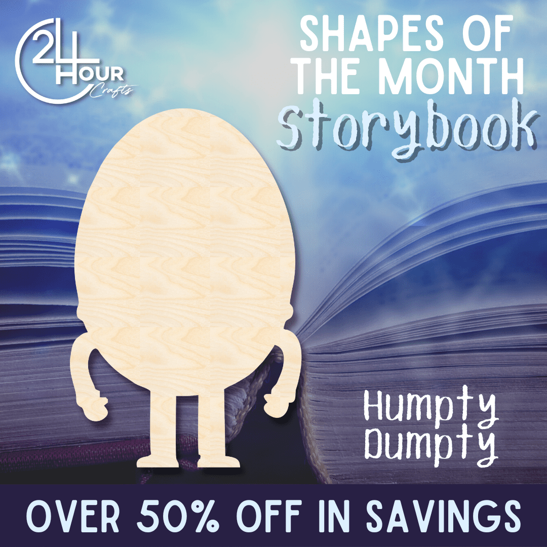 March Shape of the Month | Humpty Dumpty Wood Cutout | Storybook ...