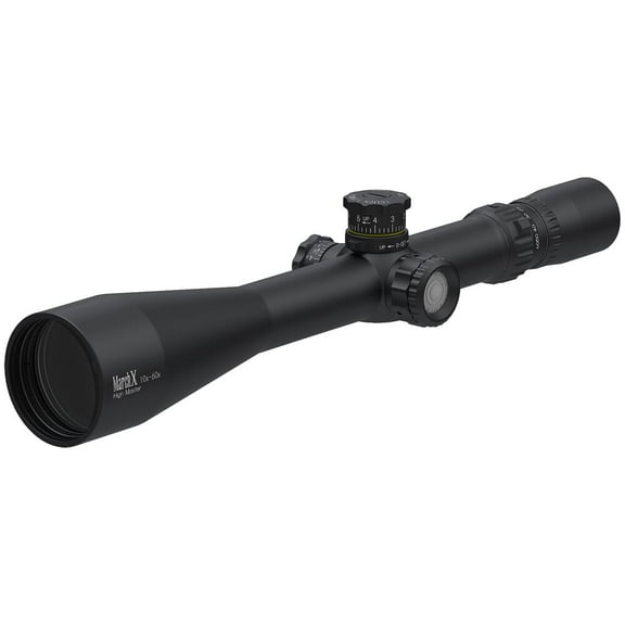 March X High Master 10-60x56mm SFP Riflescope, MTR-5 Reticle, 1/8MOA, 6-Level Illumination, 34mm Tube (D60HV56TI-MTR-5)