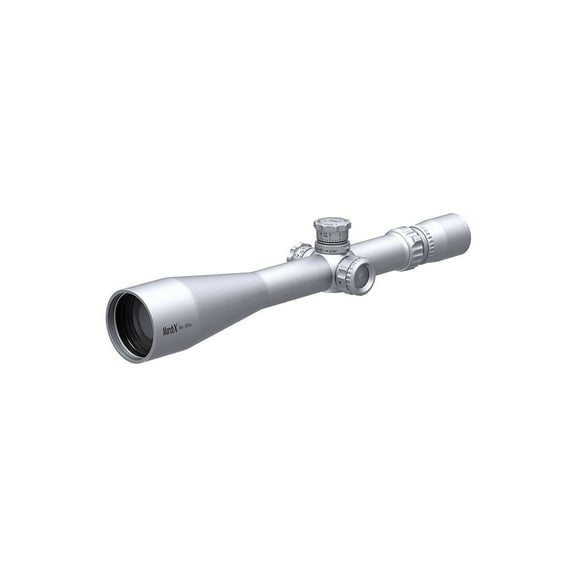 March X Sporting 8-80x56mm Riflescope, Silver, SFP MTR-4 Reticle, 1/8 MOA, 4-Level Illumination, Middle Wheel (D80V56STI-MTR-4)