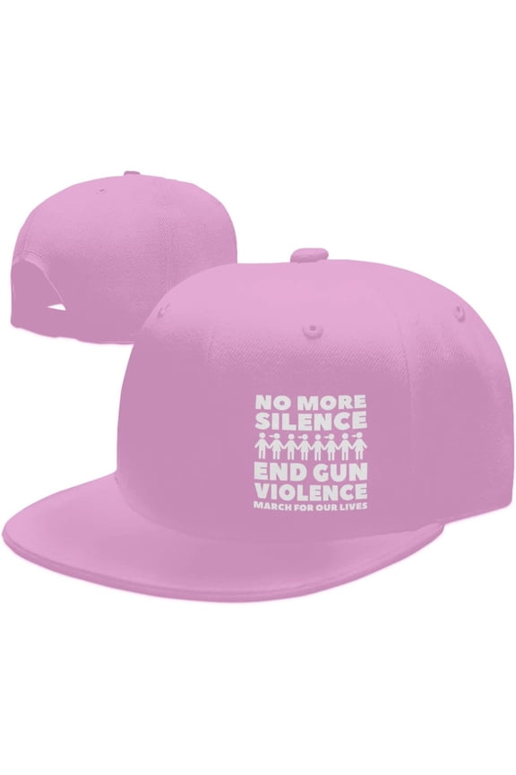 March for Our Us Lives Flat Bill Brim Baseball Cap End Stop Gun Violence Trucker Hat Enough is Enough Snapback Hat Black