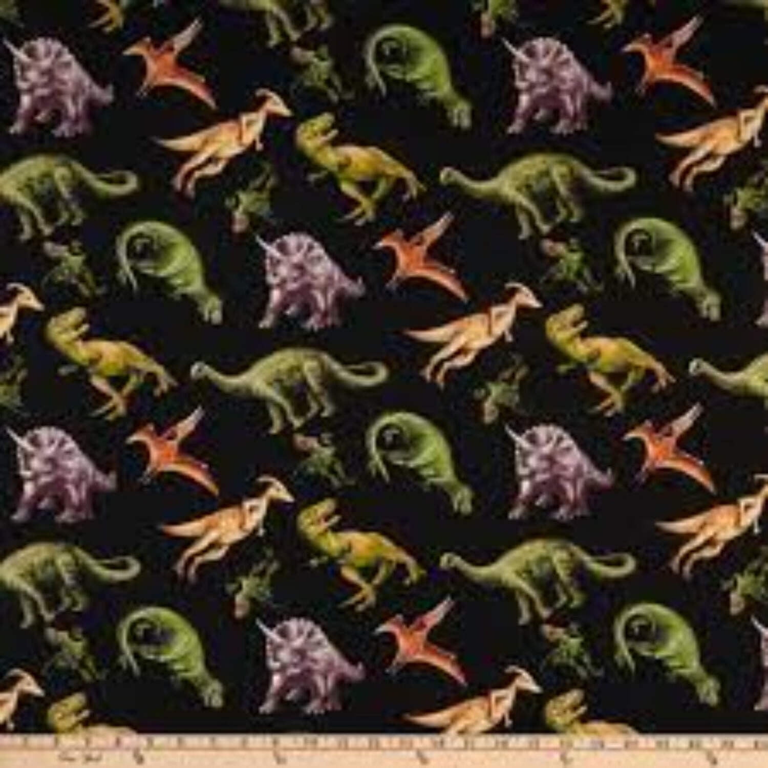 March of the Dinosaurs Cotton Fabric - Walmart.com
