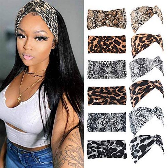 MarchQueen Fashion Headbands Elastic Twisted Criss Cross Turban Headwraps Hair Accessories