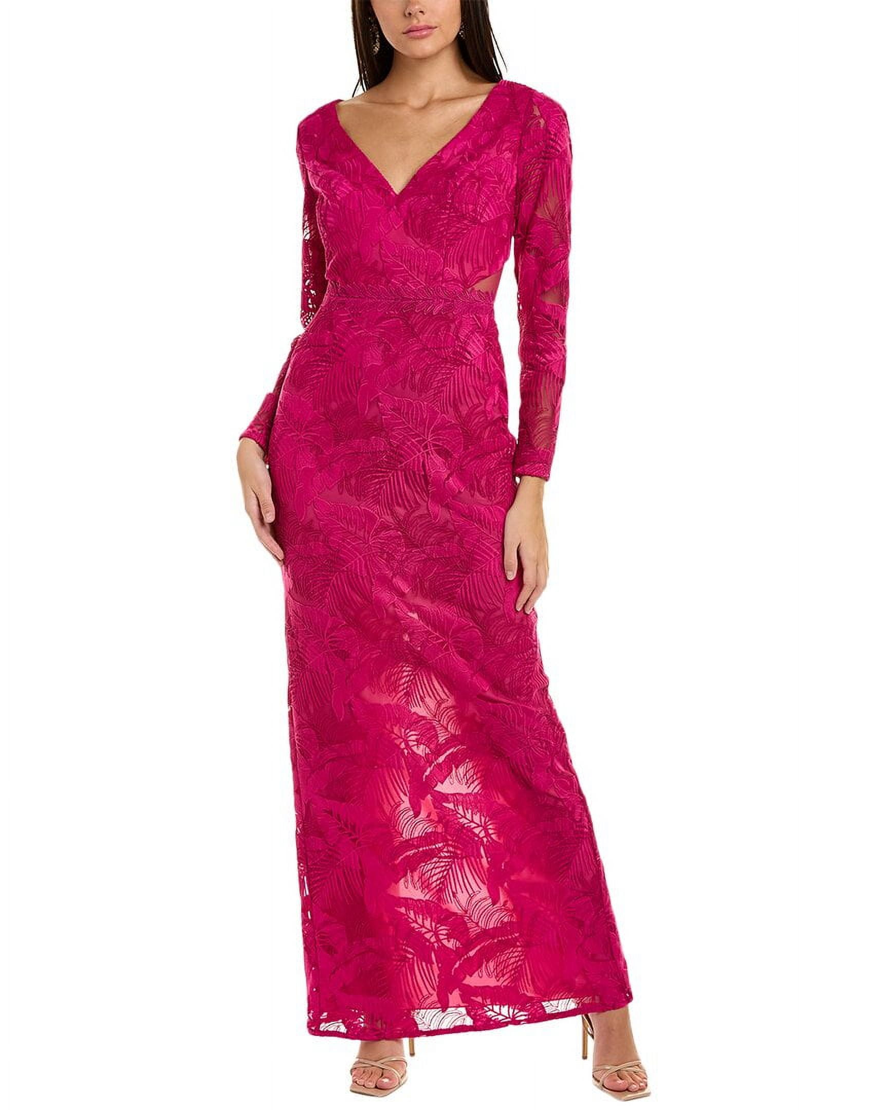 Marchesa notte hotsell purple lace dress