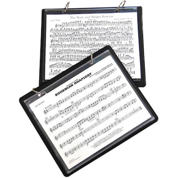 Marching Band Flip Folder with 5 Window Sleeves