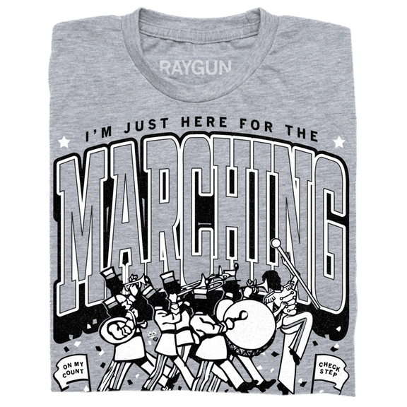 Marching Band Max Collegiate Grey Graphic Tee TShirt Gift