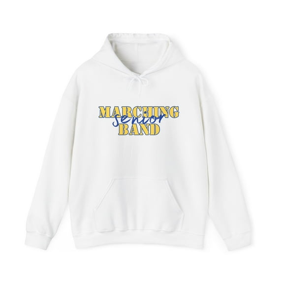 Marching Band Senior Blue Gold Marching Band High School Hooded Sweatshirt