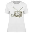 thumbnail image 1 of Marching Drum With Drumsticks T-Shirt Women -Image by Shutterstock, Female x-Large, 1 of 2
