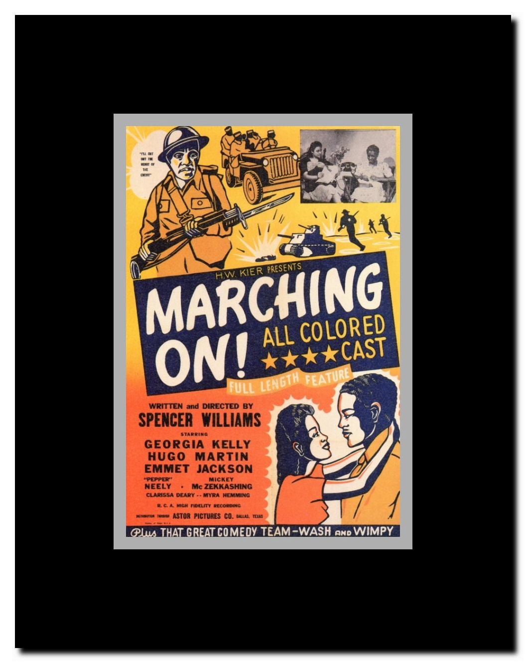 Marching On! Framed Movie Poster