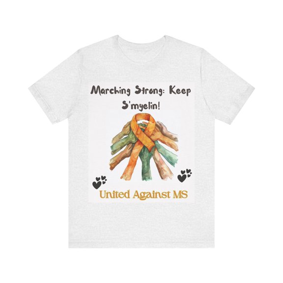 Marching Strong Multiple Sclerosis Awareness Unisex Jersey Short Sleeve Tee