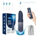 thumbnail image 1 of Marchpower Electric Toothbrush with Water Flosser, Upgraded 2 in 1 Cordless Toothbrush & Flosser Combo with 6 Modes & Memory Function, Portable Dental Cleaning Tool for Home & Travel, 1 of 8