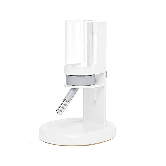 Marchul Hamster Water Bottle for Glass Tank, No Drip Guinea Pig Water Bottle with Stand/Holder Adjustable, Leak-Proof Small Animal Water Bottles for Hamsters (4oz, White)