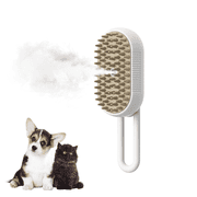 Marchul 3-in-1 Self-Cleaning Steam Grooming Brush for Removes Loose Undercoat for Long Short Haired