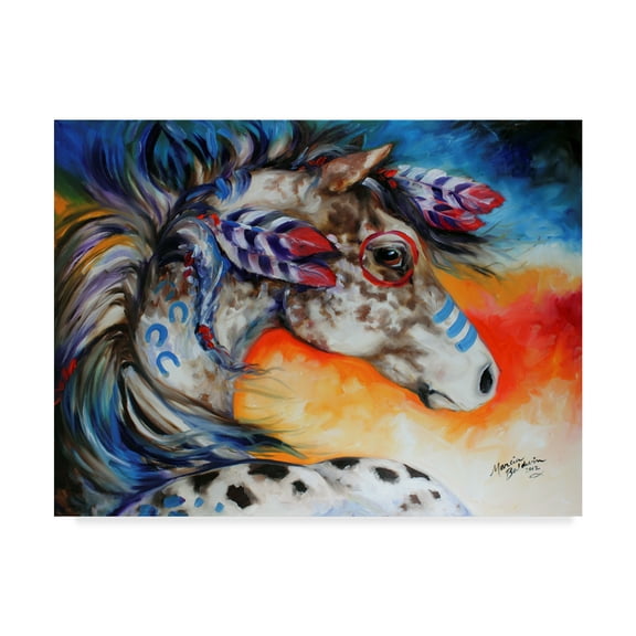 Marcia Baldwin 'Appaloosa Indian War Horse' Canvas Art