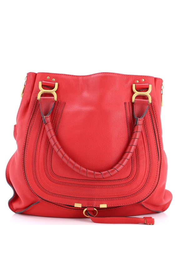 Marcie Satchel Leather Large By Rebag