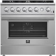 thumbnail image 1 of Marco 36-Inch Gas Range Stainless Steel, 6 Burners 67,000 BTU, 5.36 cu.ft. Convection Oven, 1 of 4