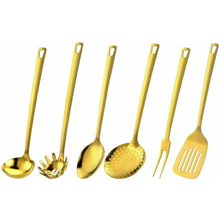 US$ 30.99 - 6 Packs Gold Stainless Steel Nonstick Kitchen Tool Set