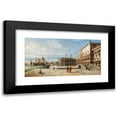thumbnail image 1 of Marco Grubas 24x14 Black Modern Framed Museum Art Print Titled - Venice, the Riva Degli Schiavoni, 1 of 1
