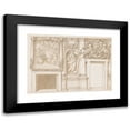thumbnail image 1 of Marco Marchetti 14x11 Black Modern Framed Museum Art Print Titled - Design for a Wall Decoration with Apollo and the Muses, a Figure of Astronomy, and the Coat-Of-Arms of a Grand Duke of Tus, 1 of 5