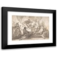 thumbnail image 1 of Marco Marcola 18x14 Black Modern Framed Museum Art Print Titled - Gains Mucius Thrusting His Right Hand into Fire (1740-93), 1 of 5