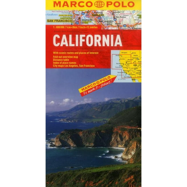 Marco Polo Maps: California Marco Polo Map (Sheet map, folded)