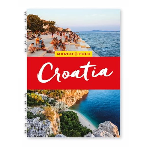 Pre-Owned Croatia Marco Polo Travel Guide - with pull out map (Marco Polo Spiral Travel Guides) Paperback
