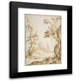 thumbnail image 1 of Marco Ricci 11x14 Black Modern Framed Museum Art Print Titled - Clearing in a Wooded Landscape (1676-1730), 1 of 5