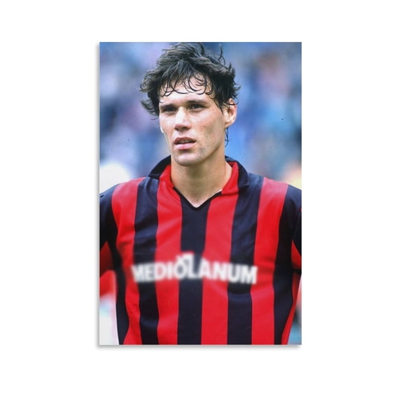 Marco Van Basten Poster Football Athlete Artworks Picture Print Poster Wall Art Painting Canvas Gift Decor Home Posters Decorative 24x36inch(60x90cm)