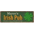 thumbnail image 1 of Marco's Irish Pub Metal Sign Bar Man Cave 6x18 106180010204, 1 of 1