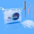 Marcoido Clear Hair Rubber Bands,1000pcs Clear Hair Elactics with Hair