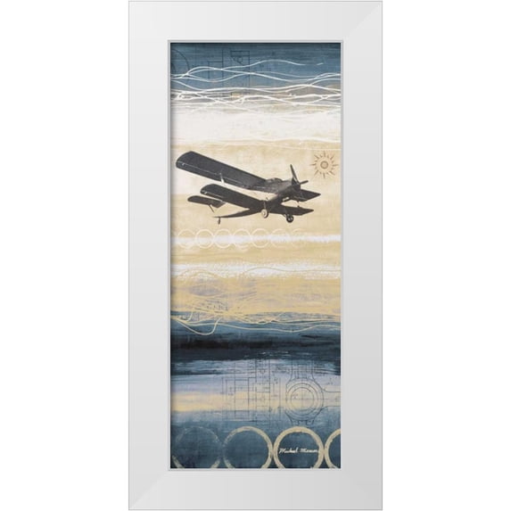 Marcon, Michael 10x18 White Modern Wood Framed Museum Art Print Titled - Through the Wind I