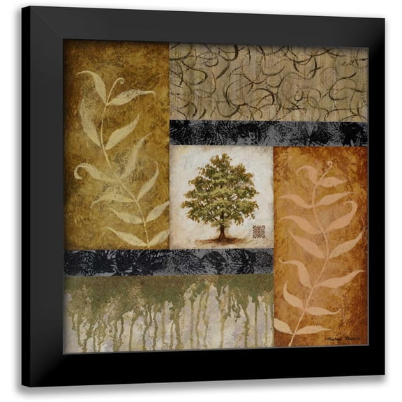 Marcon, Michael 12x12 Black Modern Framed Museum Art Print Titled - New Growth I